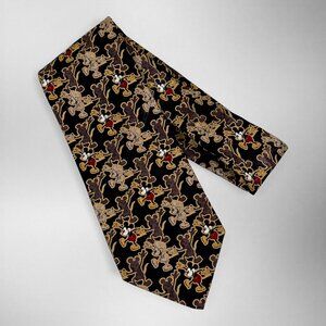 Vintage Mickey Mouse Tie Mickey & Co Disney Atlas Design Sweden 100% Silk